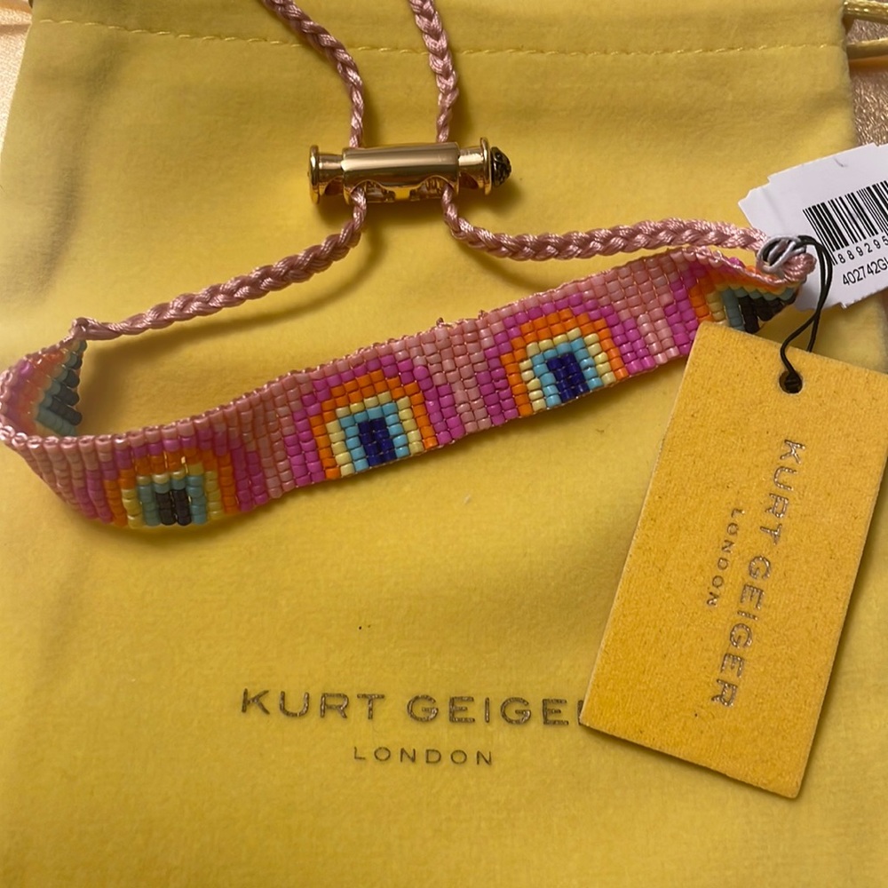 Kurt Geiger Rainbow bead slider bracelet